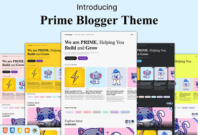 Bold Blogger HomePage Inspired by Ghost blogger bold page creative design ghost graphic design homepage javascript