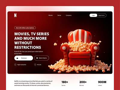 Netflix Home Screen (Study Project) design ui ux