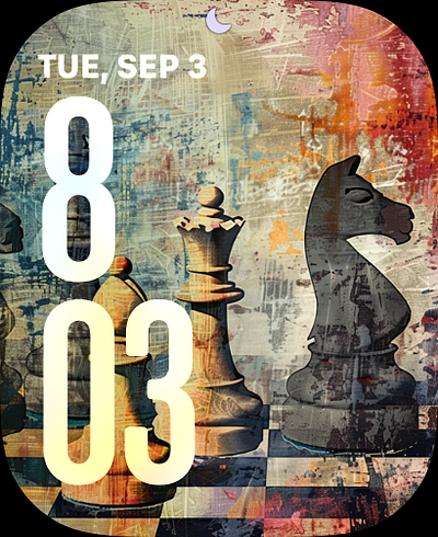 Chess Themed Apple Watch Faces ai ai art chess chess games watch face