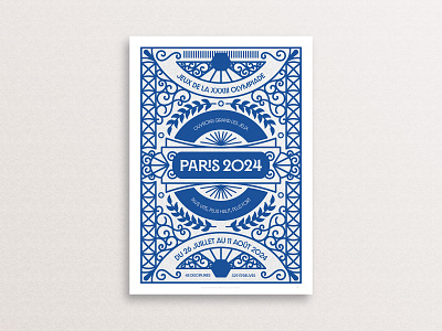 Paris 2024 Olympic & Paralympic Posters blue design france french olympics paralympics paris paris 2024 poster print red sport sports white