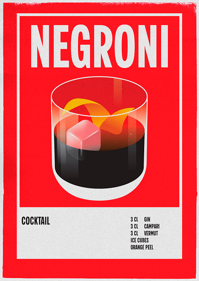 Cocktail Posters bellini cocktail drink illustration illustrator negroni poster spritz