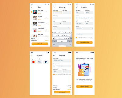 Payment checkout app design checkout payment ui
