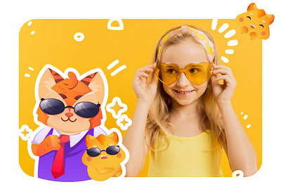 Character design for Umaker 2d art artwork brand branding cartoon cat character character design concept cute design flat illustration illustrator mascot stickers ui vector web