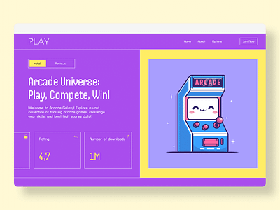 Arcade Game Market Screen (Study Project) design ui ux