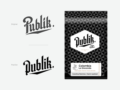 Publik branding design illustrator letter lettering logo publik vector