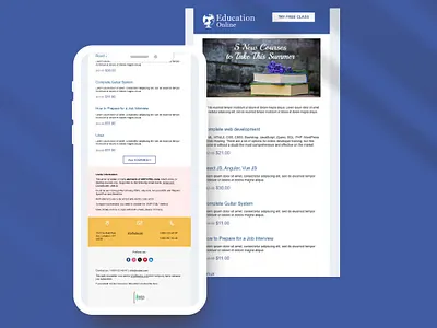 Educational Newsletter branding design graphic design marketing newsletter newsletter design web design