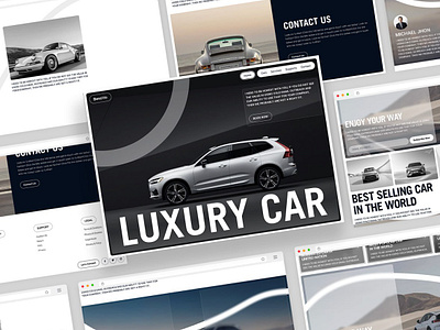 Luxury Car Rental Website Landing Page UI Design branding car car booking car design car rental car rental website carwash carwash desing figma landing page ui ui design ux ux design web dev website website design website development