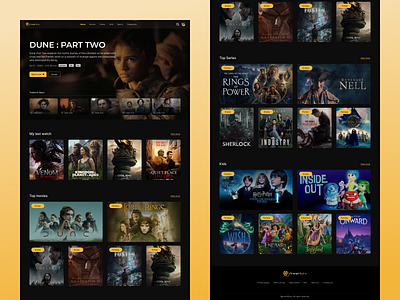 Movie Streaming Platform adobe adobexd button colour design designer figma layout movie photoshop platform streaming tag ui uidesign uiuxdesign uiuxdesigner ux web website