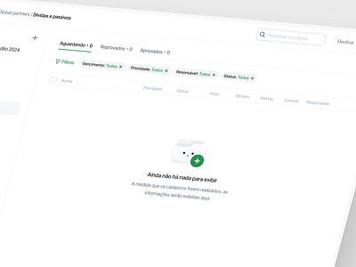 Empty State table advanced filter brazil component dashboard design system due dilligence empty state filter icon ribeirão preto saas são paulo tab table table filter table header