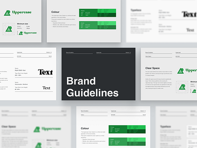 Uppercase- Brand Guideline brand branding colour design finance fintech graphic design guideline illustration logo minimal typography ui ui design ux visual webdesign