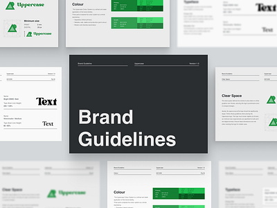 Uppercase- Brand Guideline brand branding colour design finance fintech graphic design guideline illustration logo minimal typography ui ui design ux visual webdesign