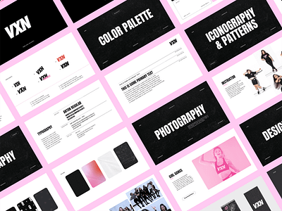 VXN Workout Branding Uplift brand guidelines brand identity branding dance studio gym health wellness