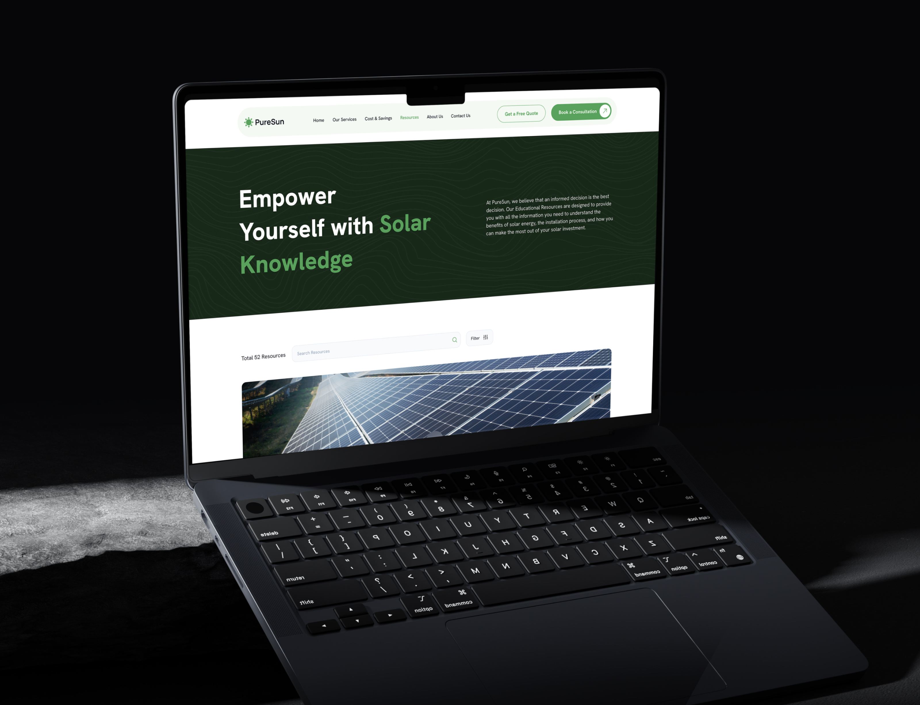 Renewable Energy - Solar Website UI Design by Opedia Studio on Dribbble