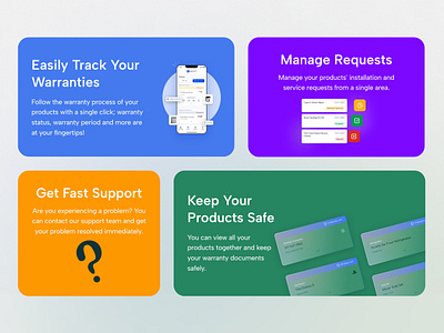 Email Content for Managing Product Warranties card content email mobile ui warranty