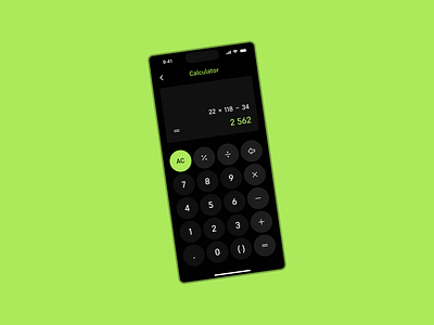 #DailyUI 004 // Calculation calculator concept dailyui ios mobile phone ui