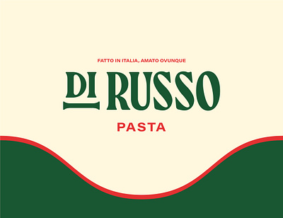 Pasta Di Russo - Pasta Logo Design 3 abstract italian italian logo letter logo logo design pasta pasta branding pasta identity pasta logo retro retro logo vintage vintage logo