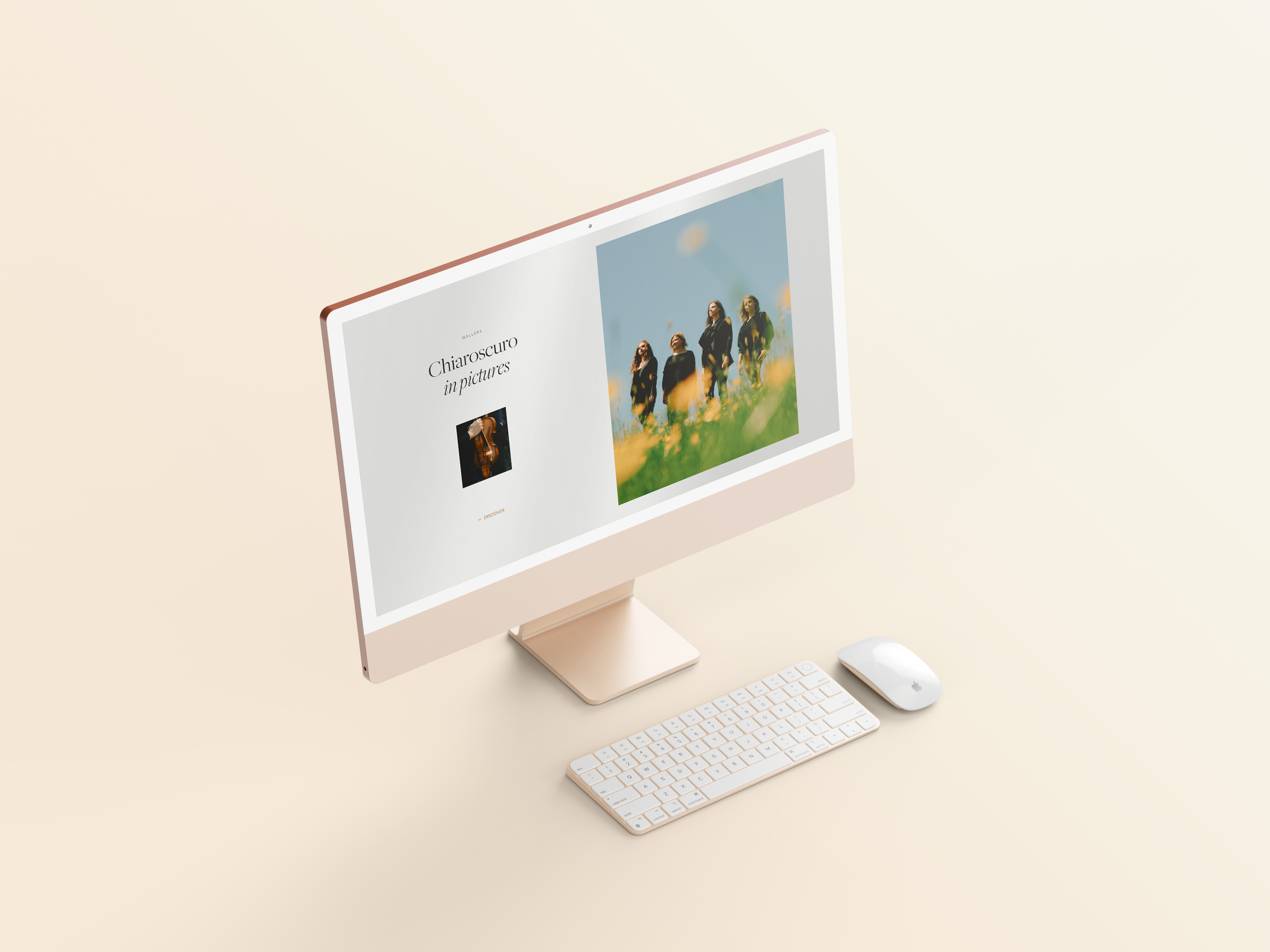 String Quartet Webdesign animation beautiful branding clean design elegant graphic design layout mockup premium ui ux webdesign website wireframe