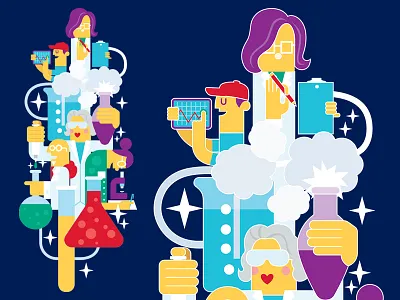 Medical Team Hoodie apparel branding cartoon characters fashion flat design graphic design icons illustration lab logo medical medication medicine pharmacy vector