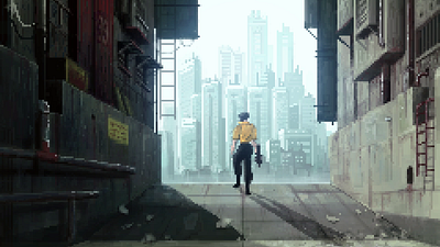 GITS///ALLEY 16bit 32bit 8bit animation crt game animation game art motion graphics pixel art pixels retro retrographics scifi