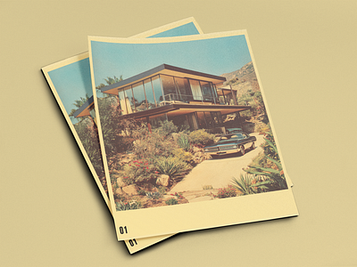 Vintage-Inspired Home Listing Cards design editorial magazine print