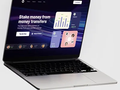 Website design exploration staking platform branding design product showcase ui user interface ux web design website website design