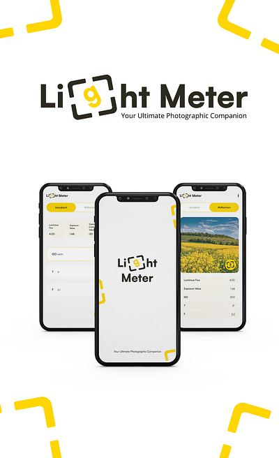 Light Meter-UI UX Design app branding design graphic design logo typography ui uiux