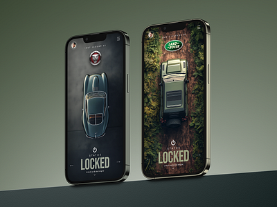 Car Apps - Lock Screen app automotive control design hmi interactive interface jaguar land rover lock ui