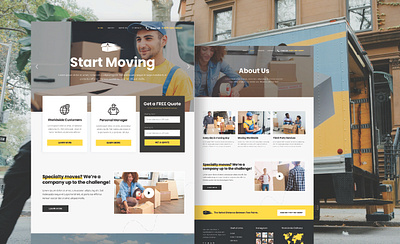 Website development for moving company business website ecommerce website landing page modernwebsite moving company website responsive website web dev web developer website website design website development website redesign wordpress wordpress design wordpress website