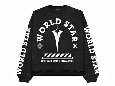 WORLD STAR branding design graphic design illustration tshirt design typography vector wears world star