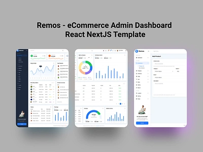 Remos - Your Ultimate eCommerce Admin Dashboard! admin dashboard analytics animation dashboard design ecommerce modern ui nextjs online store order tracking product management reactjs responsive design tech innovation ui uiux design web app web development