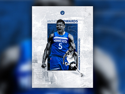 NBA Poster - Anthony Edwards antman design graphic design illustration nba photoshop poster wolves