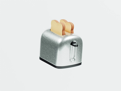 Toaster 3d 3d animation blender blender3d illustration isometric isometric illustration