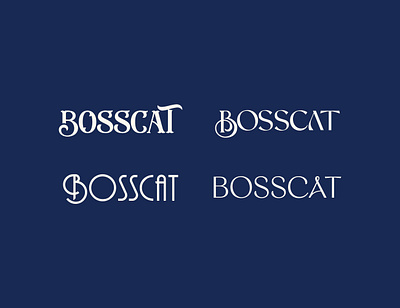 Bosscat - Craft Bar Logo Designs bar logo brand identity craft bar craft bar logo letter letters logo logo design modern text logo wordmark wordmark logo