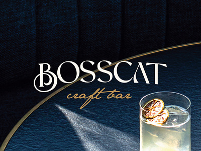 Bosscat - Craft Bar Logo Design bar bar logo brand identity craft bar craft bar logo letter letters logo logo design lounge lounge logo text logo wordmark wordmark logo