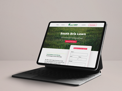 Revitalising South Brisbane Lawn - We Lawn branding design logo mobile responsive performance optimisation seo web design website