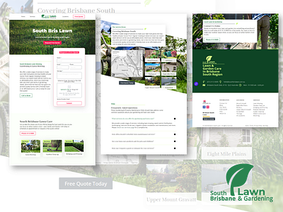 Brisbane South Lawn branding design logo mobile responsive performance optimisation seo web design website