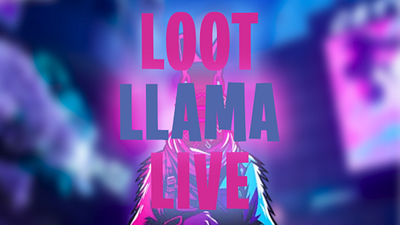 Loot Llama Live Thumbnail branding logo thumbnail youtube