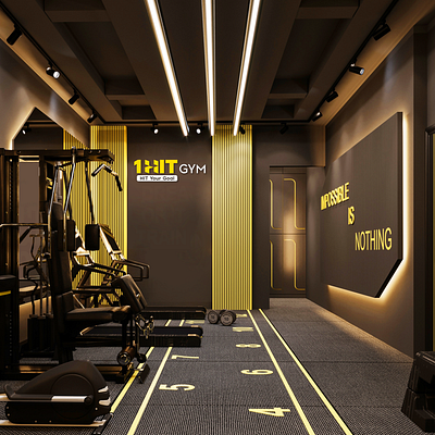 1 HIT GYM - CANTHO CITY | LOGO IDENTITY brand branding design graphic design gym logo identity illustration logo sport vector vietnam visual graphic