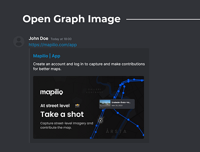 Mapilio Open Graph Image Design graphy image ui