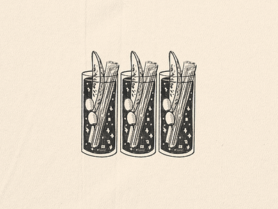 I'll take three bloody mary bloodymary drinks food illustration kitchen olives outdoors pickles recipe retro simple