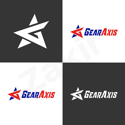 GearAxis Logo branding graphic design logo