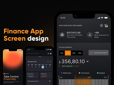 Finance App Screen Design 3d animation appdesign branding design graphic design illustration logo motion graphics ui uiux ux uxdesign