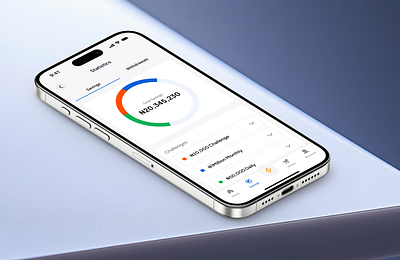 Savings Statistics Feature app finance fintech gamification gamify habits ios mobile app savings ui userinterface ux