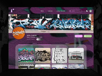 GraffGeo graffiti graphic design ui uiux ux web design