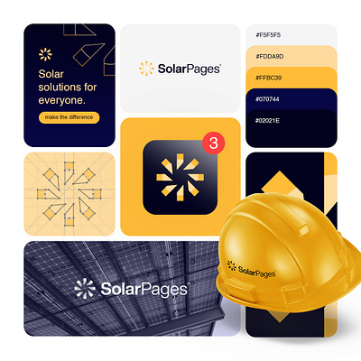 SolarPages energy logo logo design solar solar energy solar energy logo sun logo