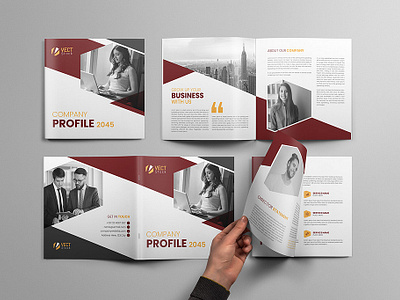 Annual Company Profile Report Design branding design clean layout engaging impactful desgin polished