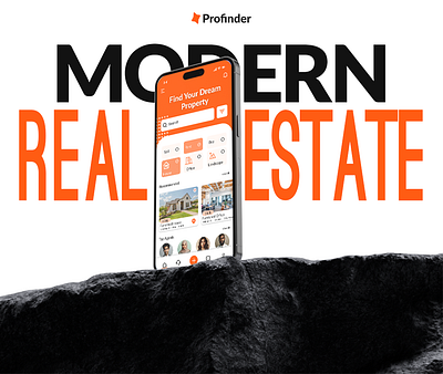 PROFINDER - real estate app UI/UX design app ui ux design chat screen ui design modern app design modern real estate real estate real estate app ui ux design ui ui ux 2024 ui ux design case stydy ux