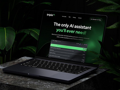 Website Design Showcase for Triplo AI advanced ai design solutions ai tool interface design complete web design showcase digital product design strategy full website design process innovative ui solutions interactive user experience professional uiux design responsive web design saas interface design tech productivity platform technology services uiux ui uiux design project user centric interface design user friendly interface design user interface visual design in tech web design website design