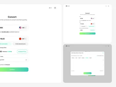 E-Pocket | Currency Conversion Screen's design ui ux web