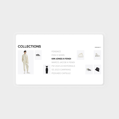 FENDI e-commerce exploration e commerce minimal minimalism monochrome ui ux web design